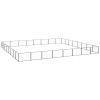 Dog Kennel Black 688.9 ft² Steel