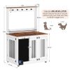 Graffiti-Style Dog House with Double Doors – Vintage Dog Kennel and Furniture Piece