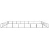 Dog Kennel Black 688.9 ft² Steel