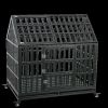 Heavy Duty Dog Cage pet Crate with Roof