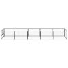 Dog Kennel Black 53.8 ft² Steel
